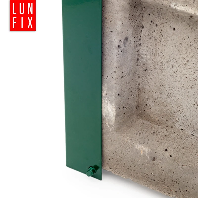 Befestigung für Zaunsockel 55x250 Grün