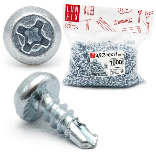 Profilverbindungsschrauben 3,5 x 11 mm 1000 Stk.