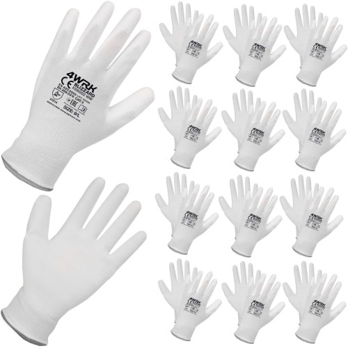 Nylon & Polyurethan Arbeitshandschuhe, Größe 8 M 12stk.