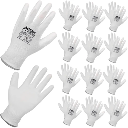 Nylon & Polyurethan Arbeitshandschuhe, Größe 8 M 12stk.