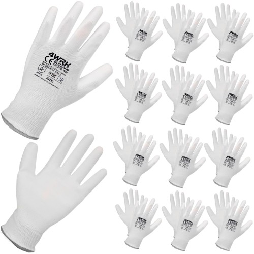 Nylon & Polyurethan Arbeitshandschuhe, Größe 8 M 12stk.
