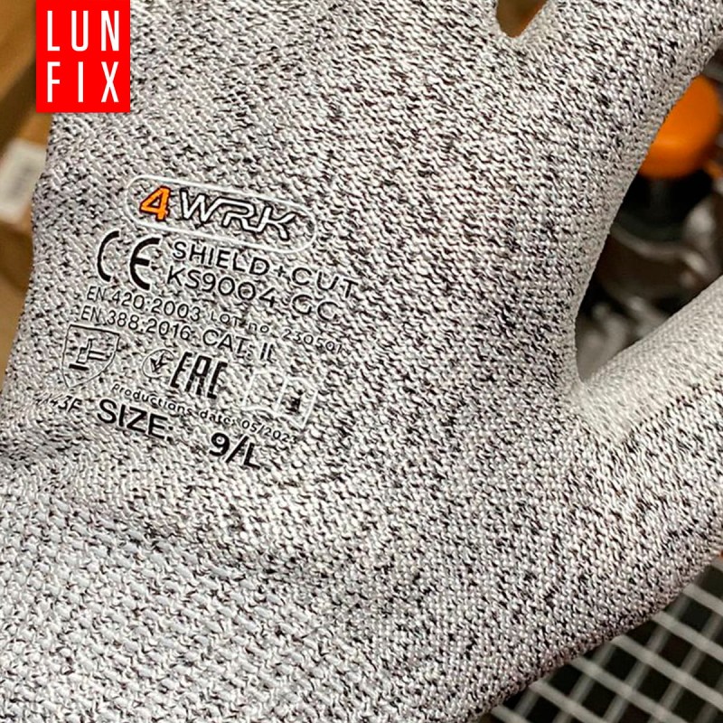 Rękawice robocze antyprzecięciowe bardzo mocne 10 XL 12szt.
