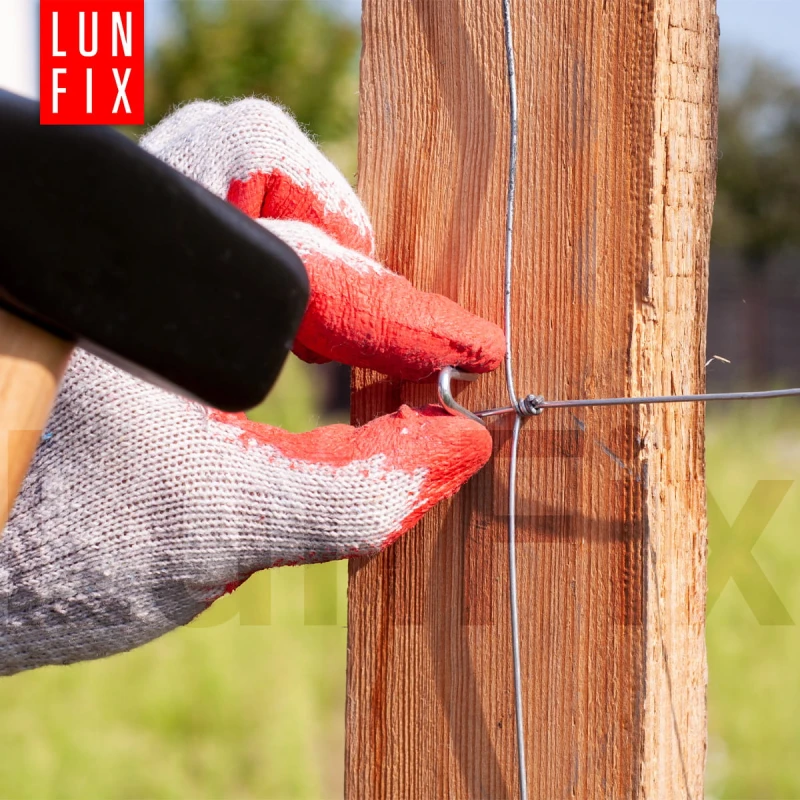 Forstzaun Wildzaun 120 cm Ø 2-1,6 mm verzinkt 50 lfm + 100 Stück Krampen gratis!