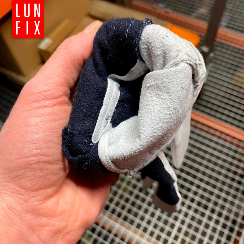 Textile Arbeitshandschuhe mit Ziegenleder Größe 10 XL 12stk.
