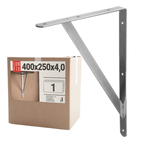 Schwerlast Konsole Wand Regal Winkel 80 kg Last 40x25cm Silber