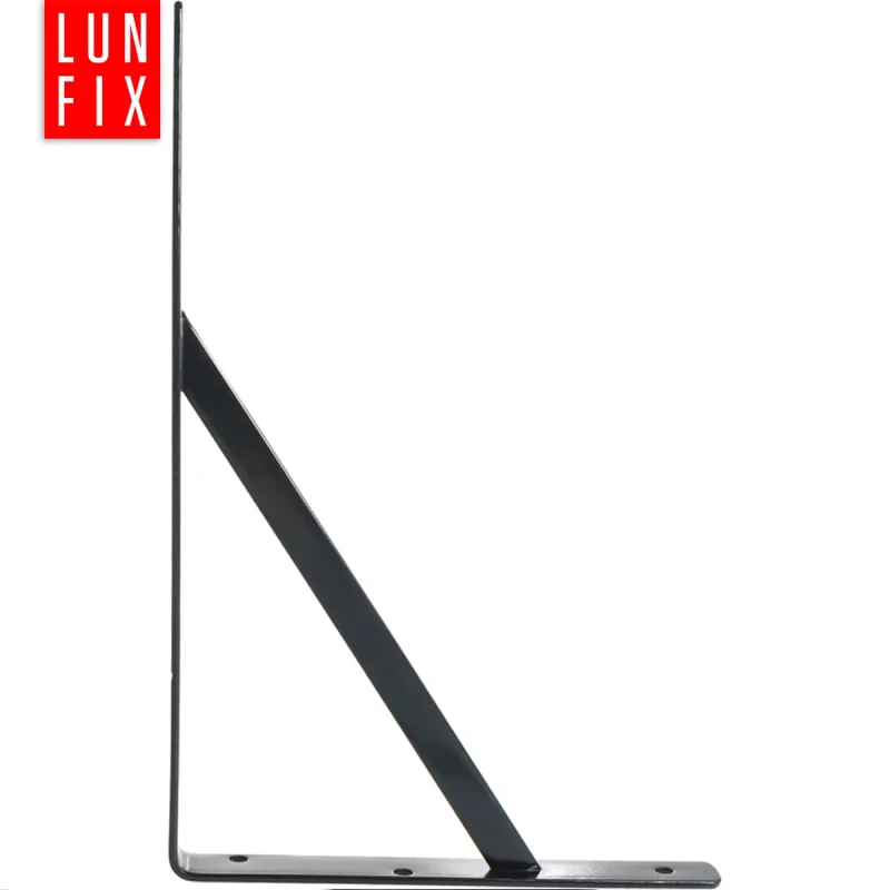 Schwerlast Konsole Wand Regal Winkel 80 kg Last 25x15cm Schwarz