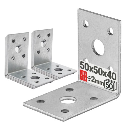 Breitwinkel Eckwinkel 50x50x40x2 mm 50 Stück