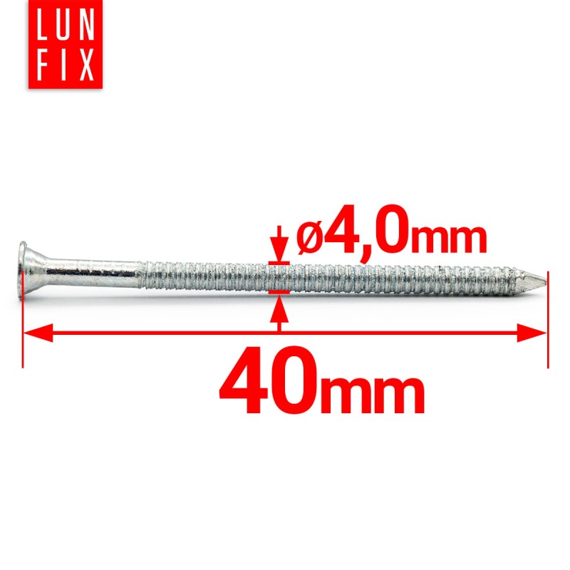 Gwoździe ciesielskie Anchor 4x40 mm 1,5" ocynkowane 0,5kg