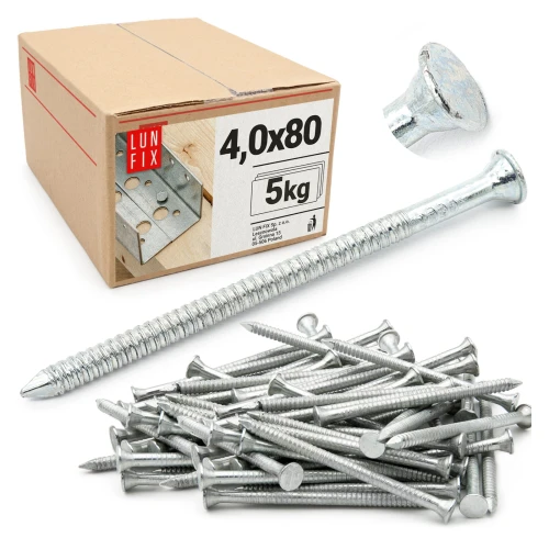 Ankernägel 4x80 5kg verzinkter