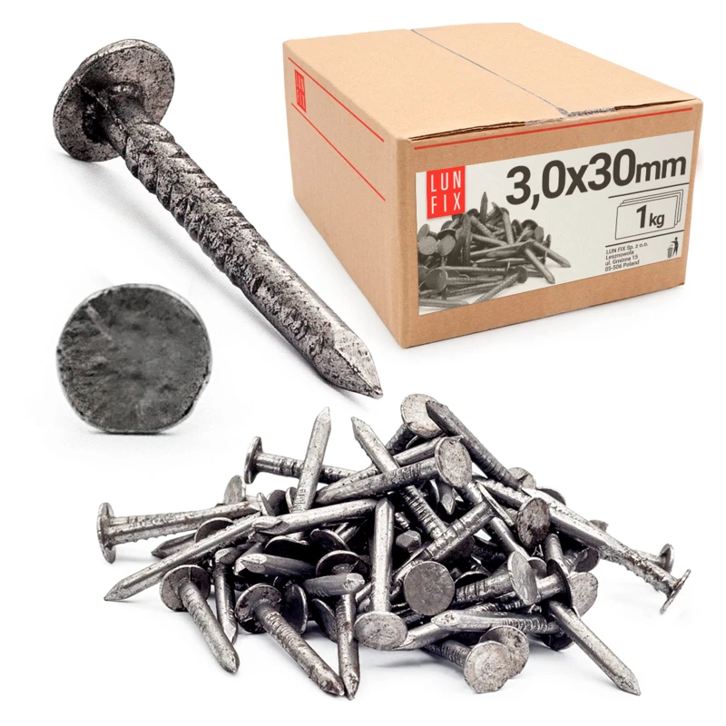 Dachpappennägel schwarz 2x20 1kg