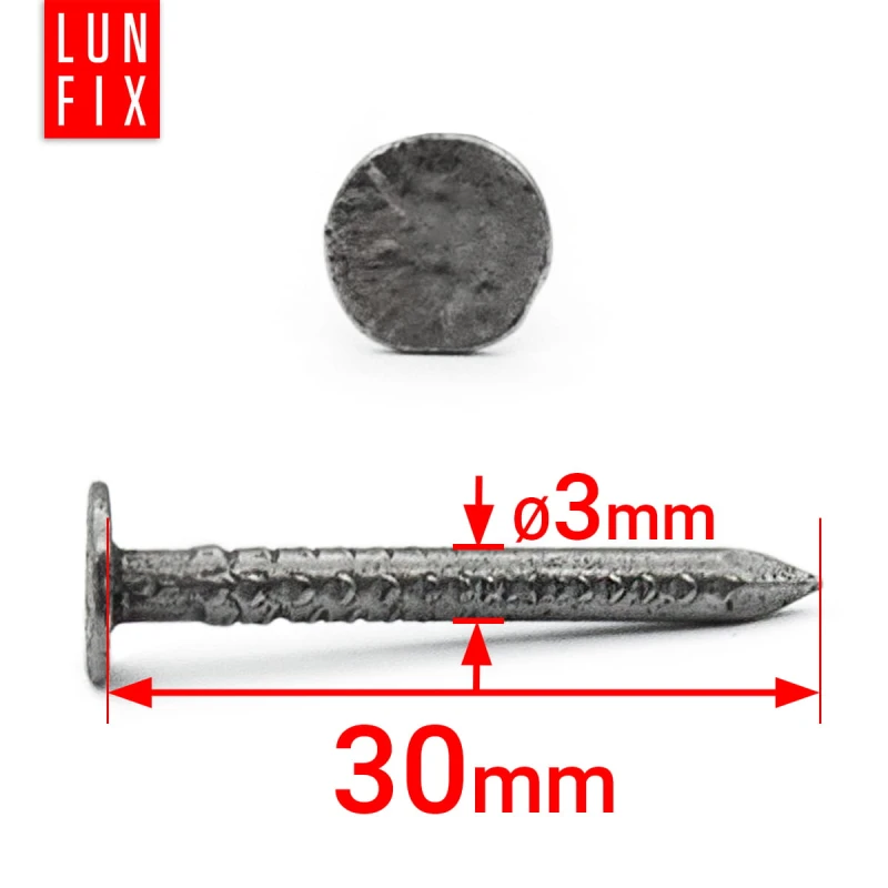 Dachpappennägel schwarz 2x20 1kg