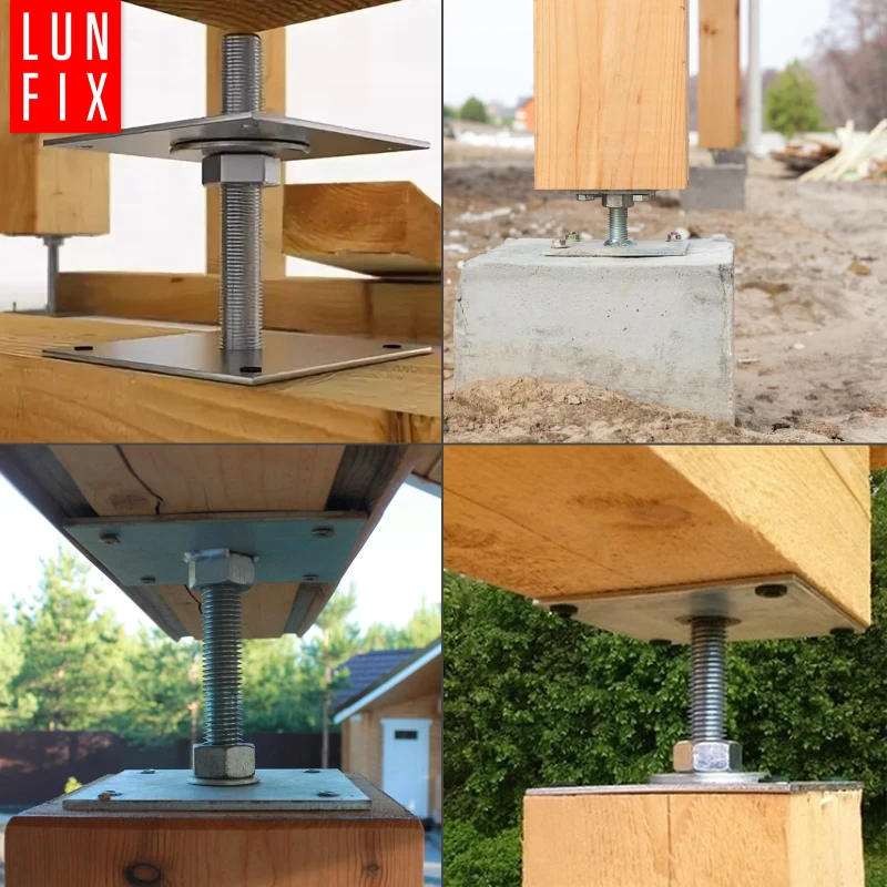 Pfostenträger Zum Aufschrauben 80x80x250 mm