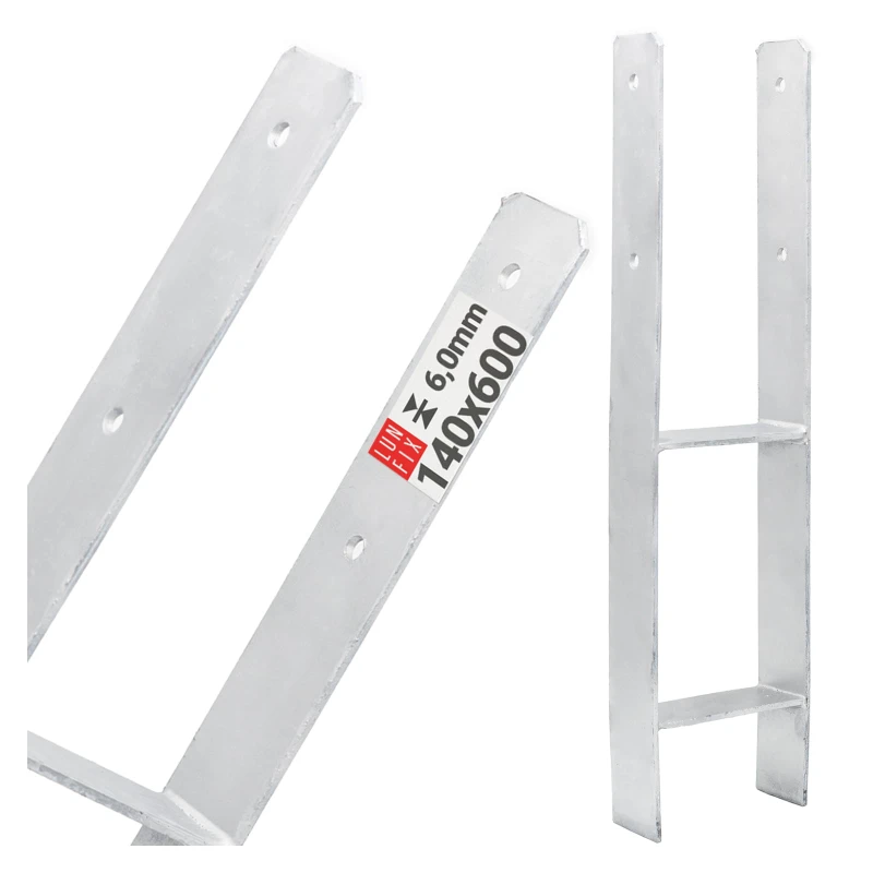 H-Pfostenträger zum Einbetonieren 140x600x6mm