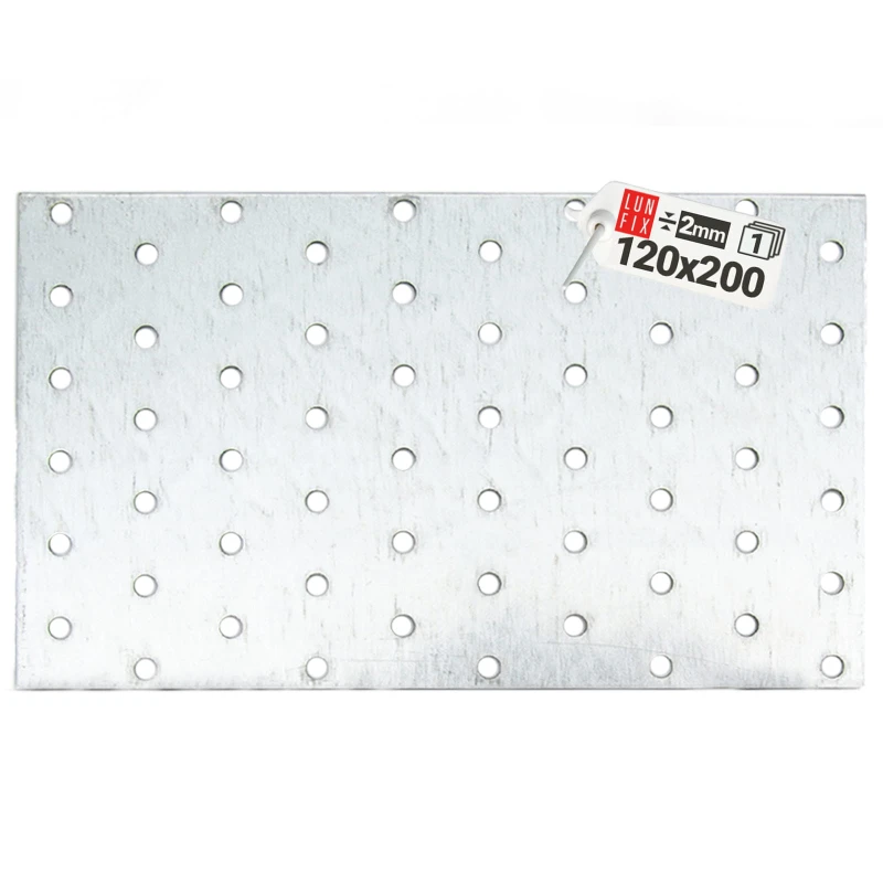 Flachverbinder 200x120x2mm Lochplatte 1 Stk