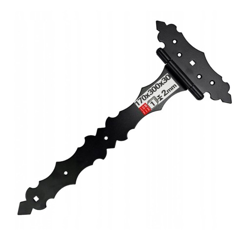 Scharnier Schwarz Gartentor 300x170x30x2 1stk.
