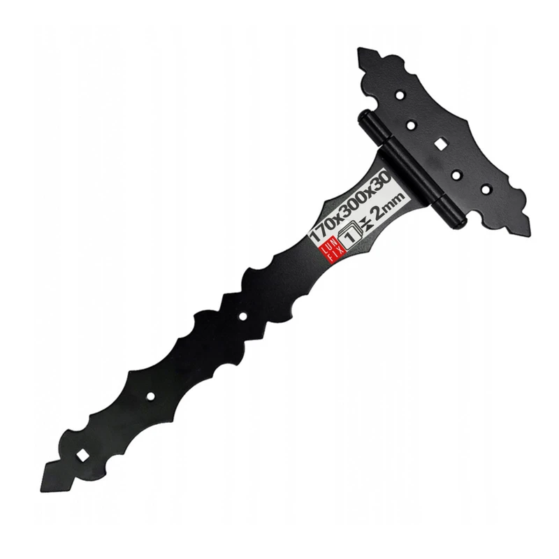 Scharnier Schwarz Gartentor 300x170x30x2 1stk.