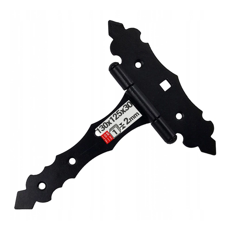 Scharnier Schwarz Gartentor 130x125x30x2 1stk.