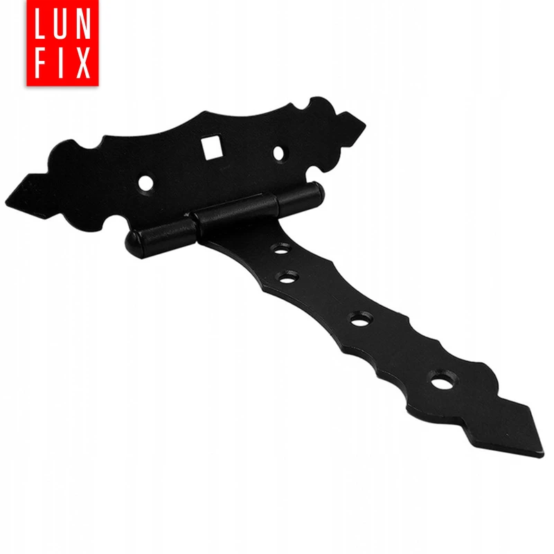 Scharnier Schwarz Gartentor 130x125x30x2 1stk.