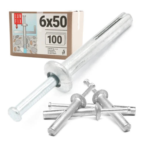 Stahl Betonanker 6x50 100ks.