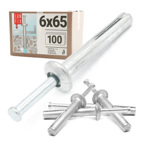 Stahl Betonanker 6x65 100ks.
