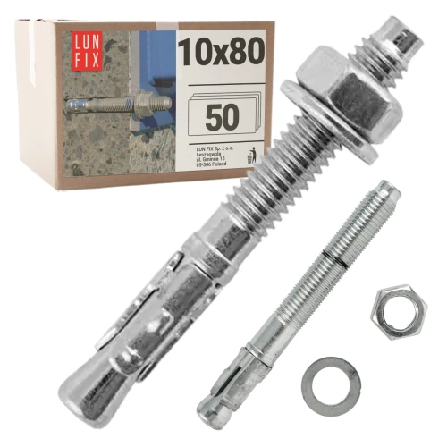 Schwerlastanker Bolzenanker M10 80mm 50stk