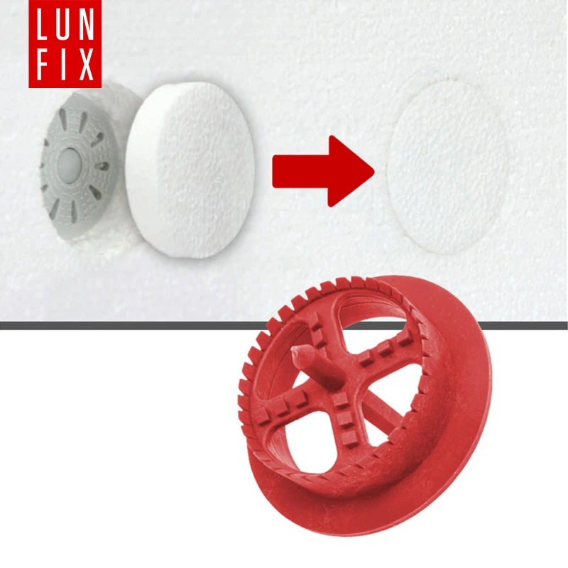 Styropor Abdeckkappen Rondelle Ø 67 mm Weiß 100stk.