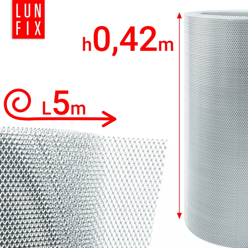 Netz für Bodenkisten Masche 4x3mm fi0.6mm h42cm 5mb