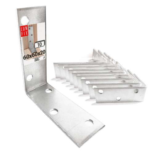 Stuhlwinkel Konstruktionswinkel 60x60x20x2 mm 10 Stück