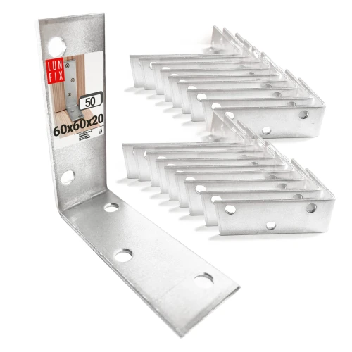 Stuhlwinkel Konstruktionswinkel 60x60x20x2 mm 50 Stück