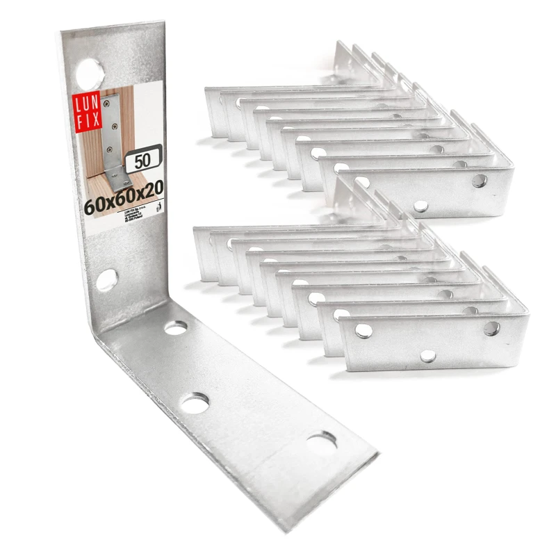 Stuhlwinkel Konstruktionswinkel 60x60x20x2 mm 50 Stück