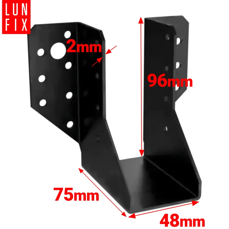 Balkenschuh Shwarz Typ A 45x100