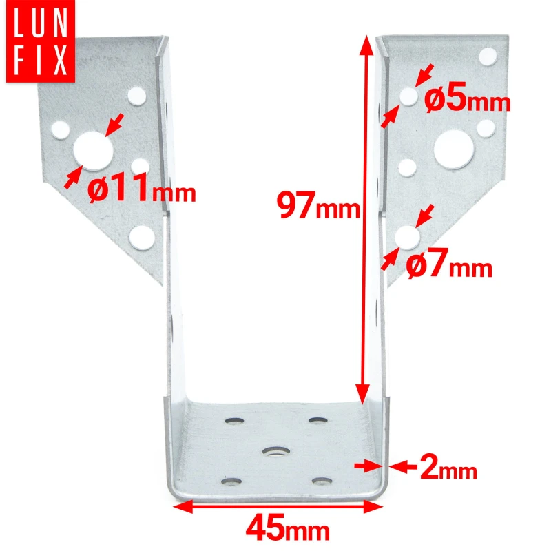 Balkenschuh Typ A 45x97 mm