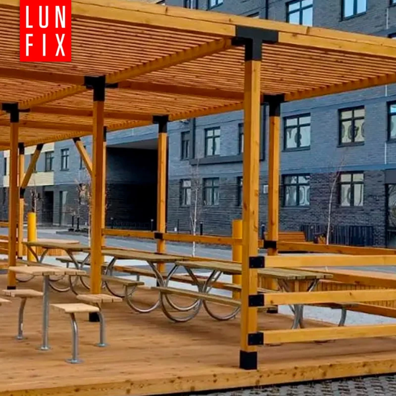 Montage Satz: Schwarz Eckverbinder X 7 x 7 cm + Schrauben