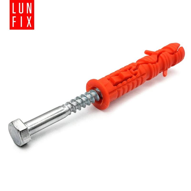 Kołki rozporowe 12x60 mm z wkrętem z łbem sześciokątnym 8x60 mm 50szt.
