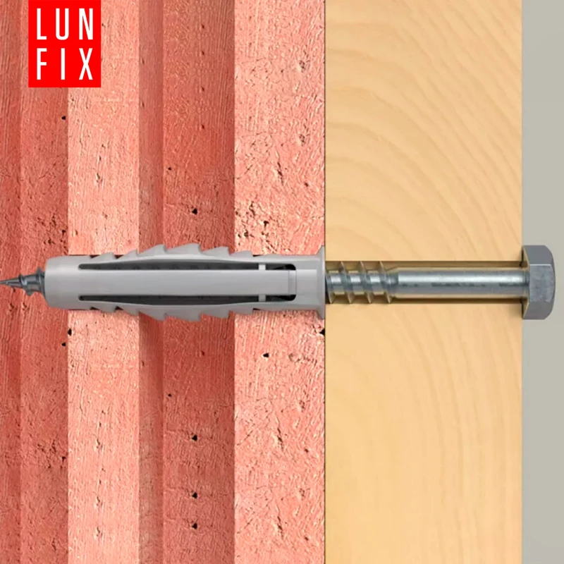 Kołki rozporowe 12x60 mm z wkrętem z łbem sześciokątnym 8x60 mm 50szt.