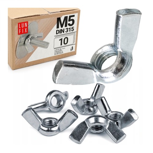 Wingnut M5 DIN315 verzinkt 10stk.
