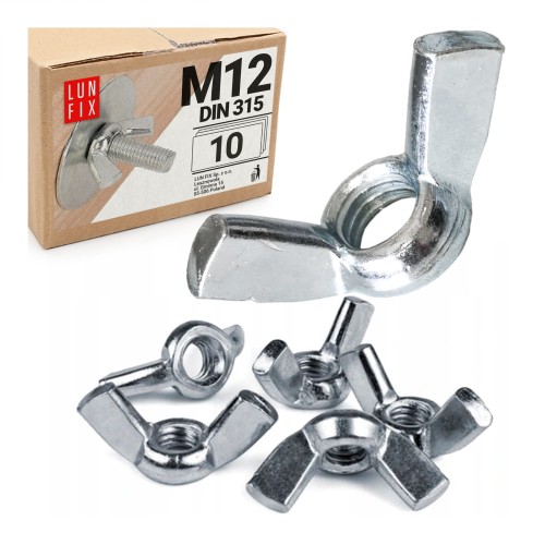 Wingnut M12 DIN315 verzinkt 10stk.