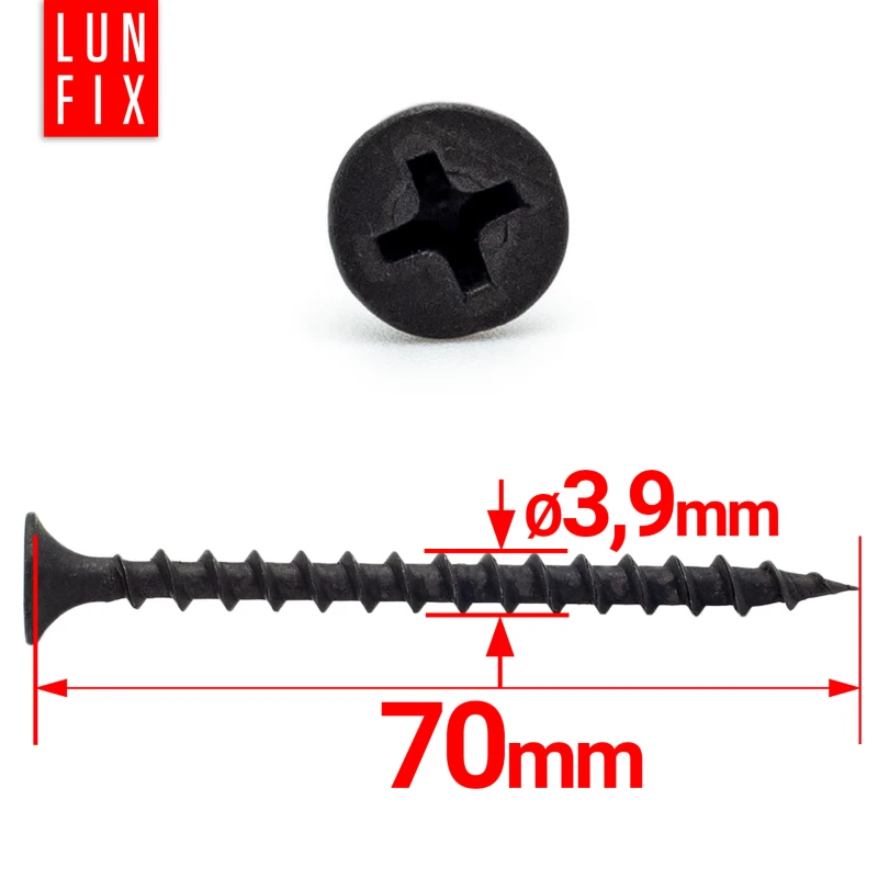 Schnellbauschrauben 3,9 x 70 mm 250 Stück