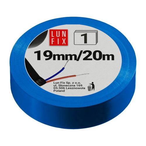 Isolierband Isoband Elektriker 20m x 19mm Blau