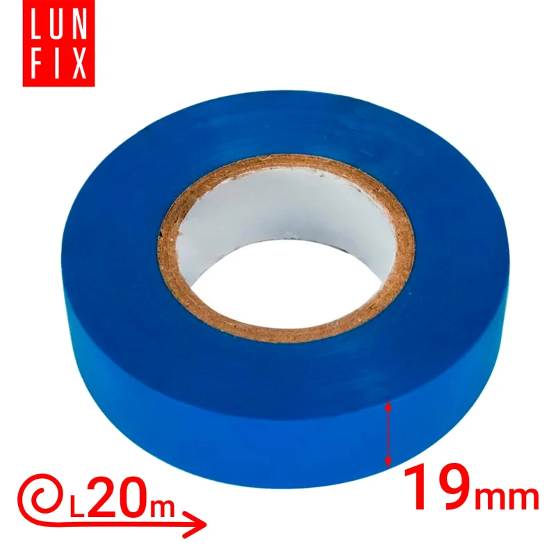 10x Isolierband Isoband Elektriker 20m x 19mm Blau