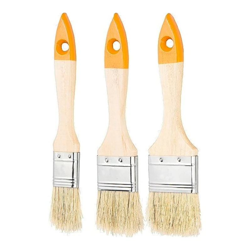 Pędzle zestaw 3szt. (płaskie 1/2" 3/4" 1")