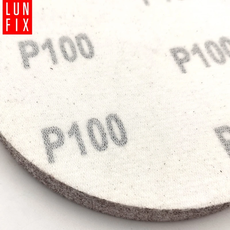 Papier ścierny krążek P100 125mm na rzep dysk 10szt.