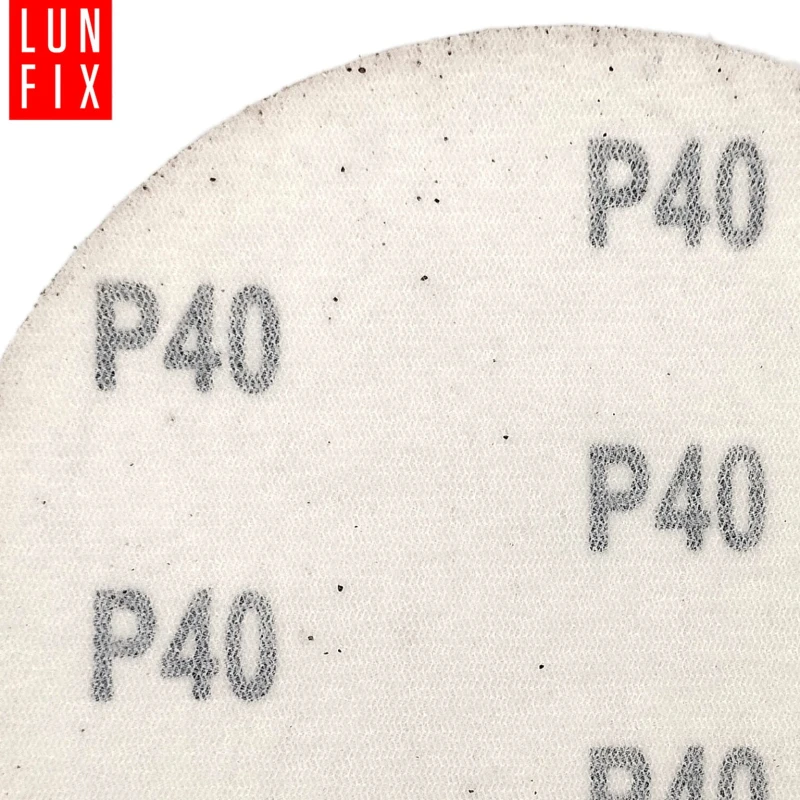 Papier ścierny krążek P40 125mm na rzep dysk 10szt.