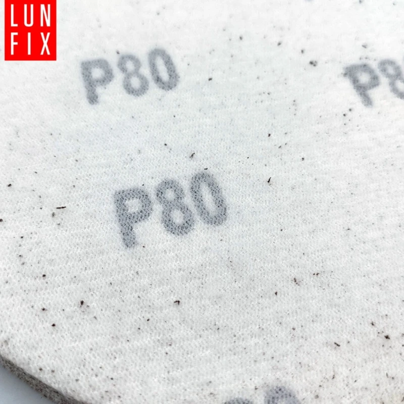 Papier ścierny krążek P80 125mm na rzep dysk 10szt.