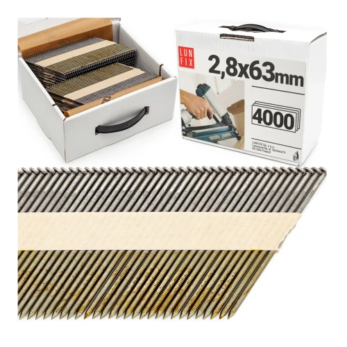 34° Grad Ringschaftnägel 2,8 x 65 mm Packung 4000 Stück