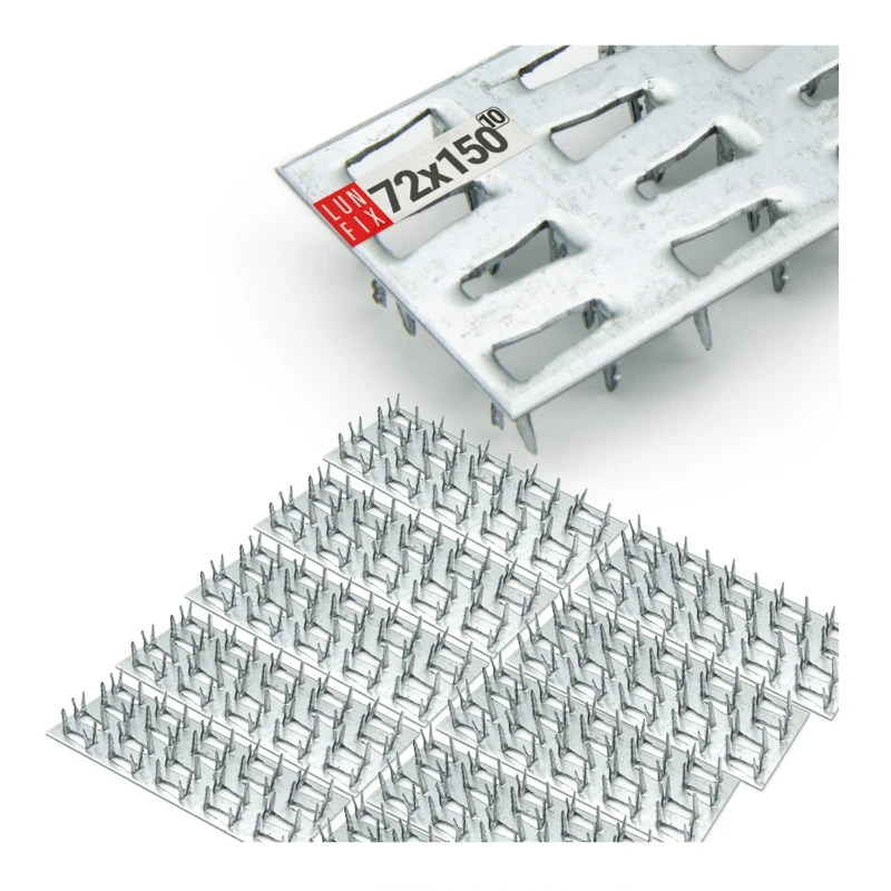 Nagelplatte 72x150x1,3mm Flachverbinder 10 Stk