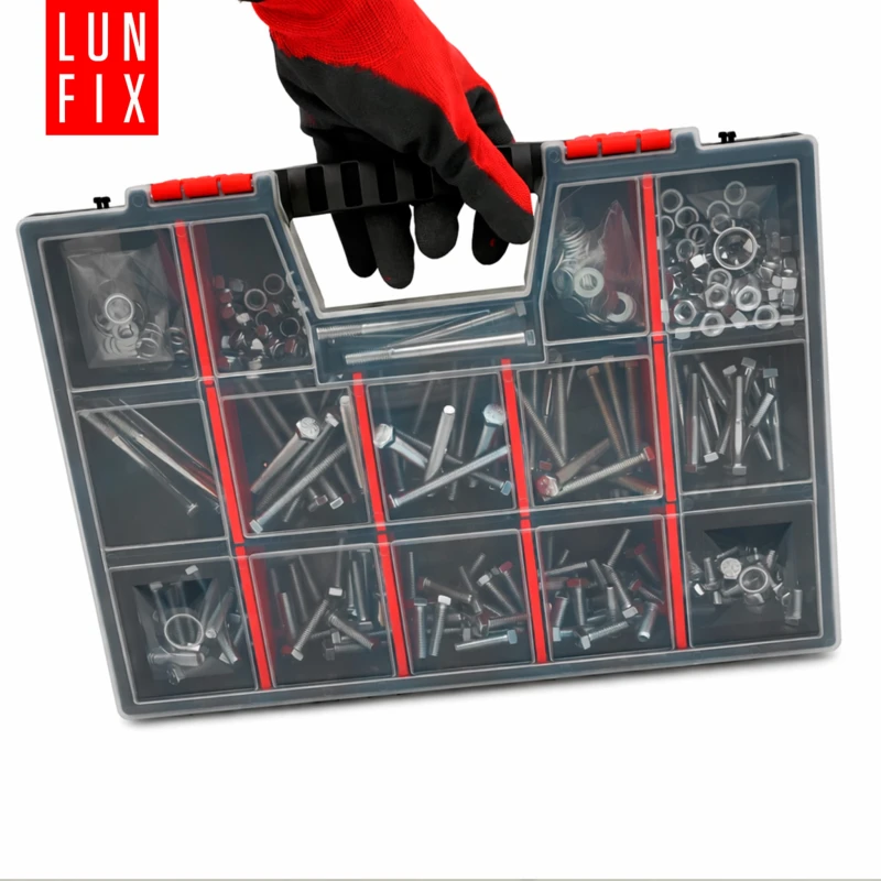 Schrauben Muttern und Unterlegscheiben Sortiment M8 420 Teile 1 Packung