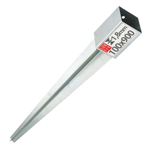 Einschlagbodenhülse PSG5 100x100x1,8 mm h900 mm 1 Stück