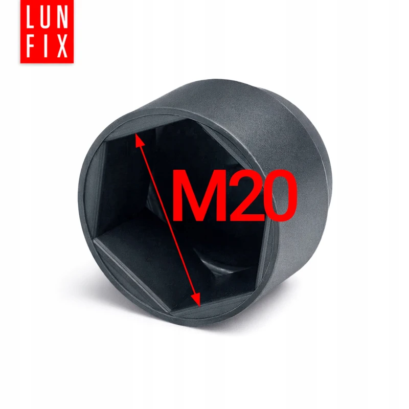 Maskownica nakrętki M20 antracyt zaślepka na śruby 100 szt.