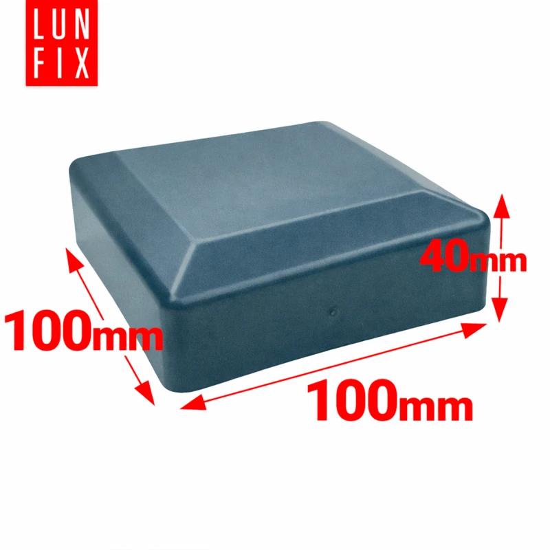 Nasadka zewnętrzna na słupek kwadratowy 100x100 mm, grafitowa – 10 szt.